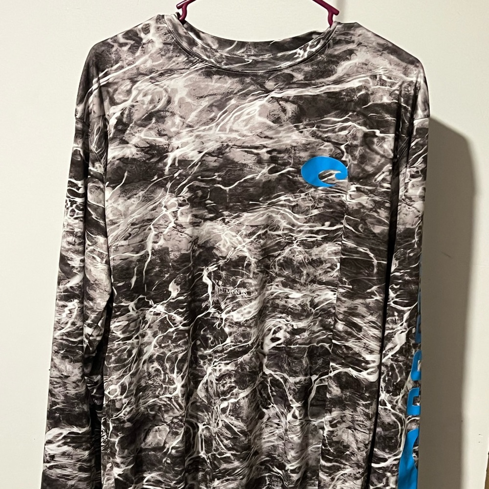 Costa Black and Blue Long Sleeve Shirt